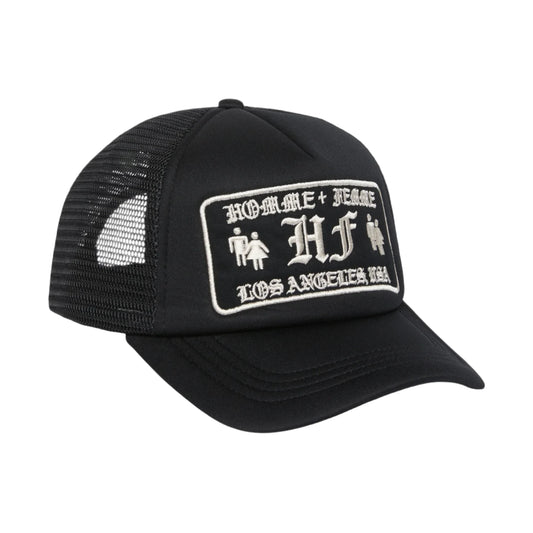 HOMME + FEMME LA Old English logo trucker hat