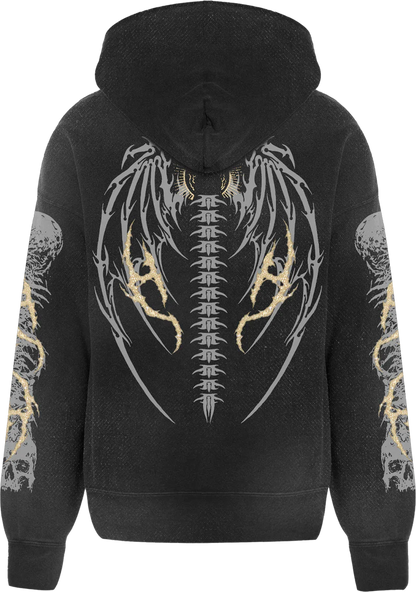 PARADOX GRAVEYARD ZIP UP HOODY