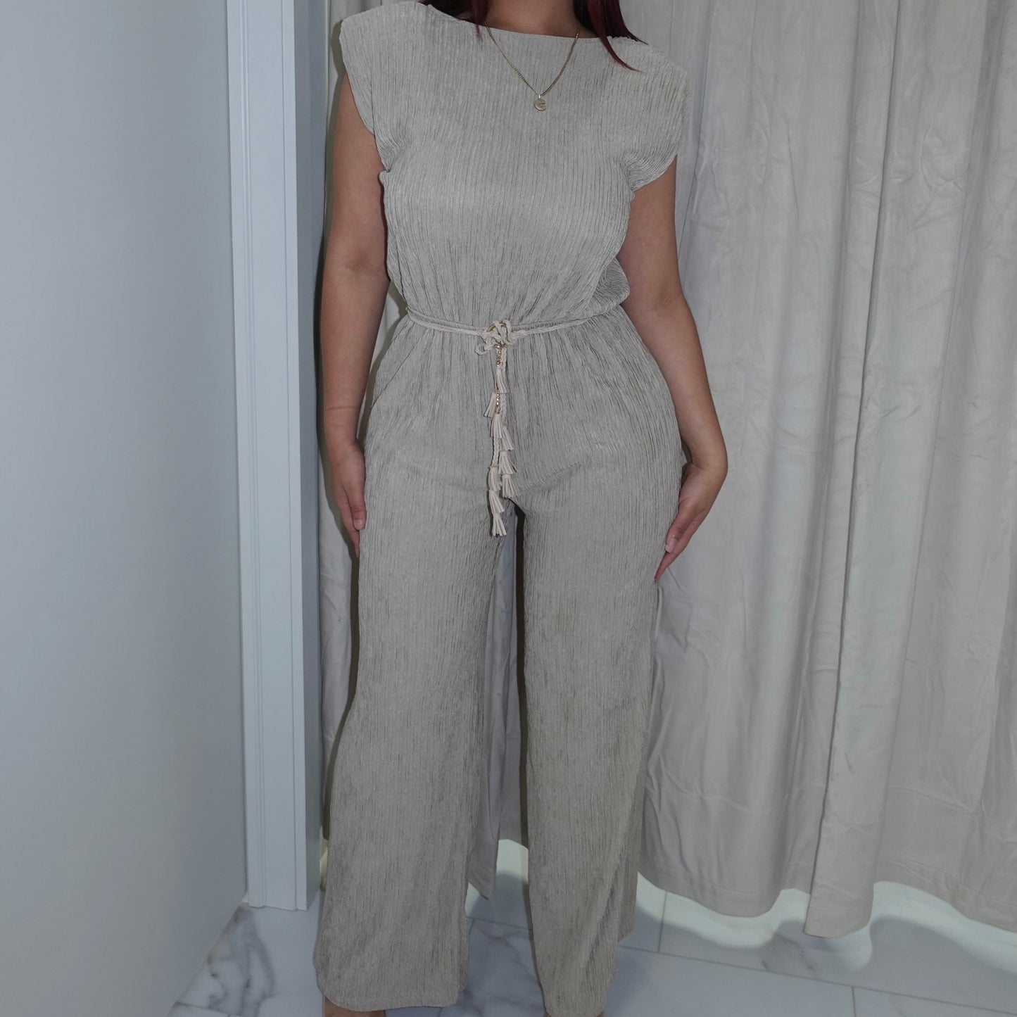 Cataleya Jennifer Jumpsuit Sand