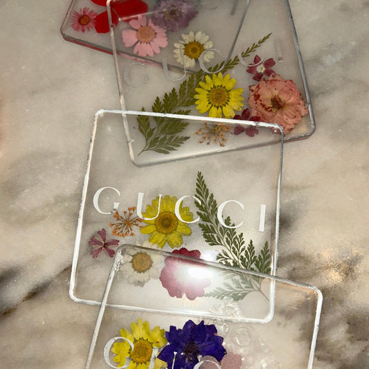 Glossed by Nat Floral Gucci Coasters (set of 4)