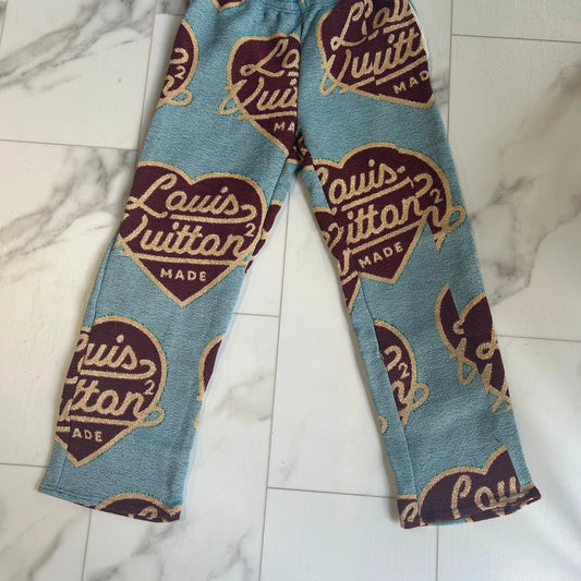 MARQ LV HEARTS TAPESTRY PANTS