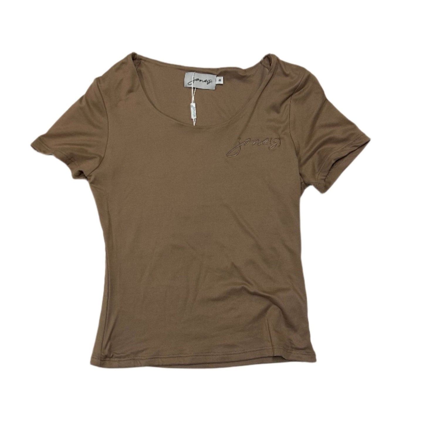 jone(s) Women's Double Layer Top with Logo Nude