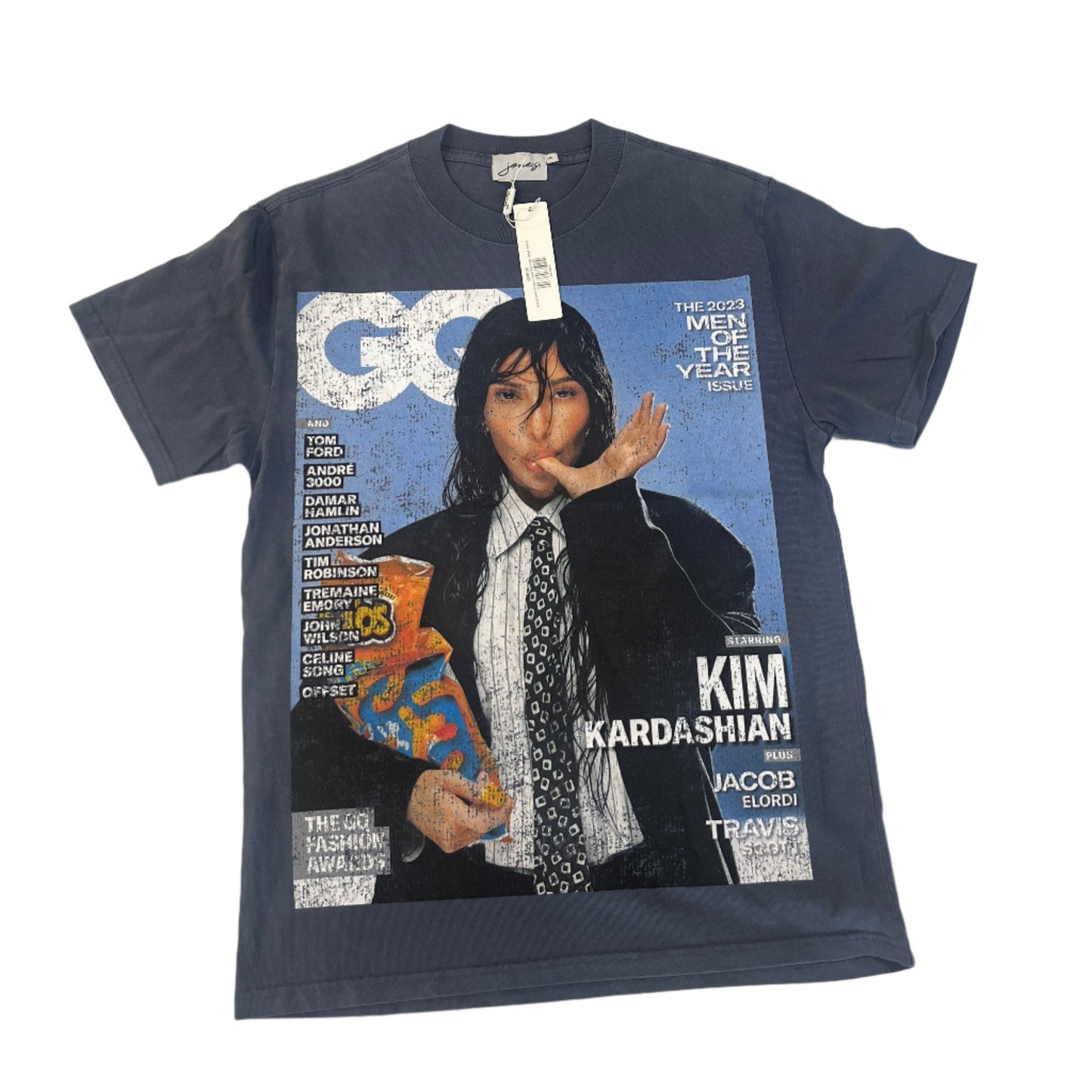 jone(s) Kim K GQ Boxy Faded Tee Indigo