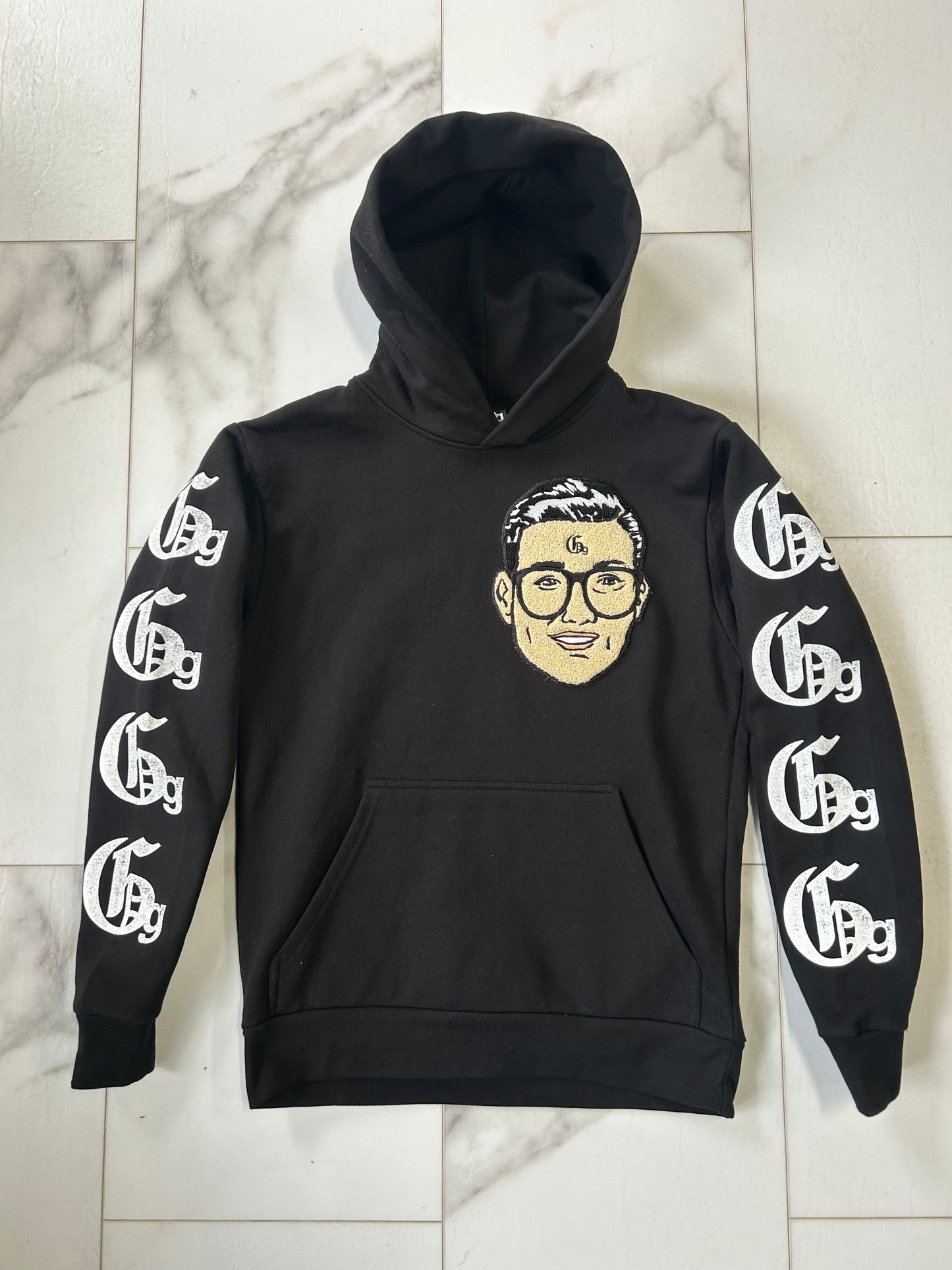 Greater Good Black Varsity Hoody