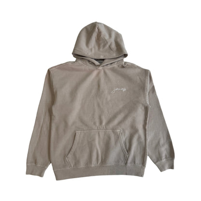 jone(s) Faded Boxy Logo Fleece Hoody Vanilla