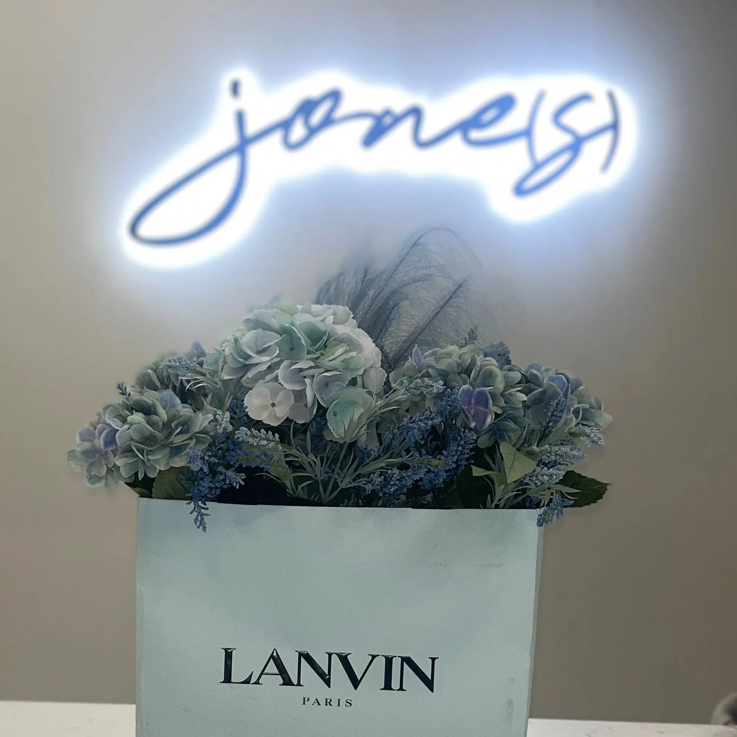 Floraluxe Large Bag - Lanvin - Powder Blue