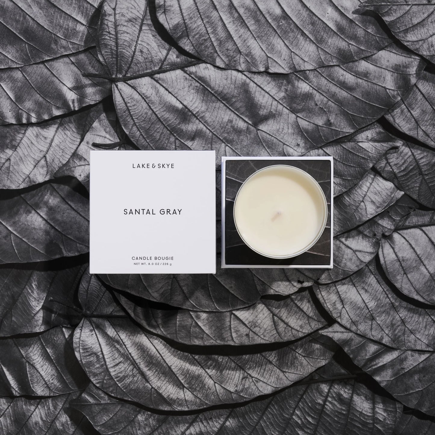 Lake & Skye Santal Gray Candle