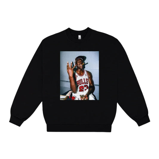 MARQ THE LABEL MJ BULLS Patch Sweatshirt