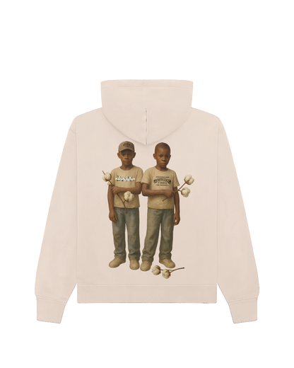 jone(s) White Gold Cotton Goods Pink Hoody