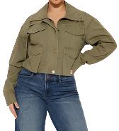 jone(s) Women's Caught Out There Mili Jacket Olive