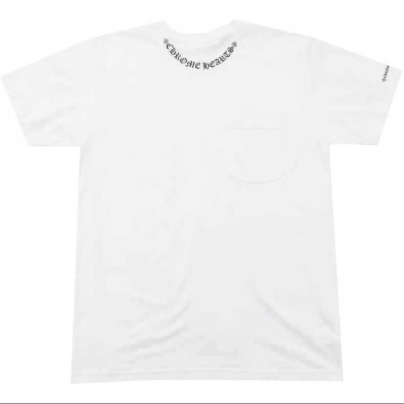 Chrome Hearts Neck Logo Short Sleeve Tee Shirt White