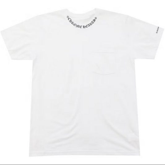 Chrome Hearts Neck Logo Short Sleeve Tee Shirt White