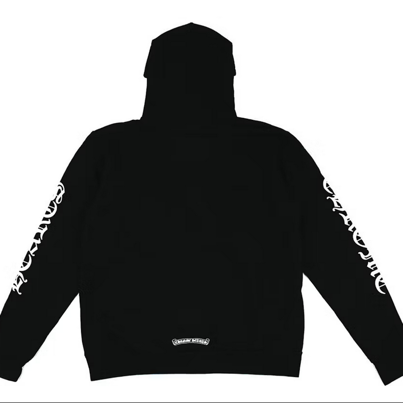 Chrome Hearts Vertical Logo Hoodie Black