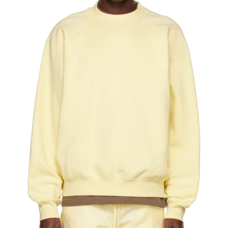 Fear of God ESSENTIALS Yellow Crewneck Sweatshirt