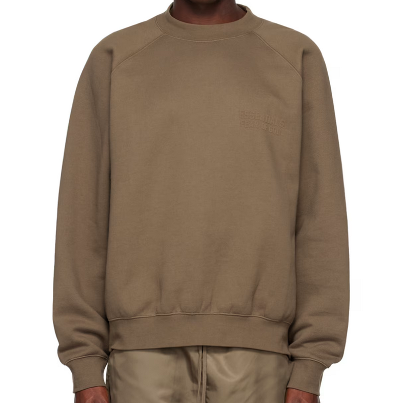 Fear of God ESSENTIALS Brown Crewneck Sweatshirt