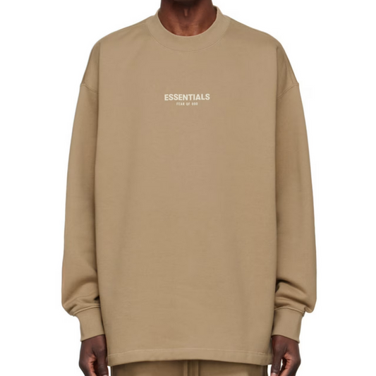 Fear of God ESSENTIALS Tan Cotton Sweatshirt