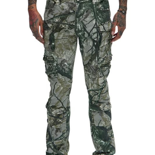 jone(s) Camo Cargo Flare Pants