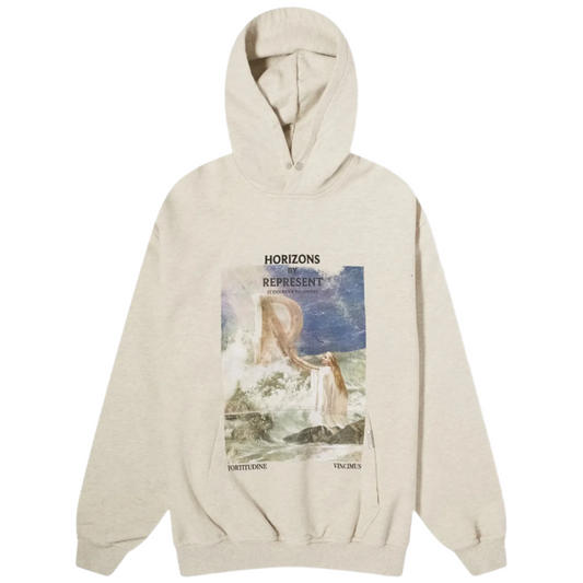 Represent Higher Truth Hoodie Cream Marl Medium