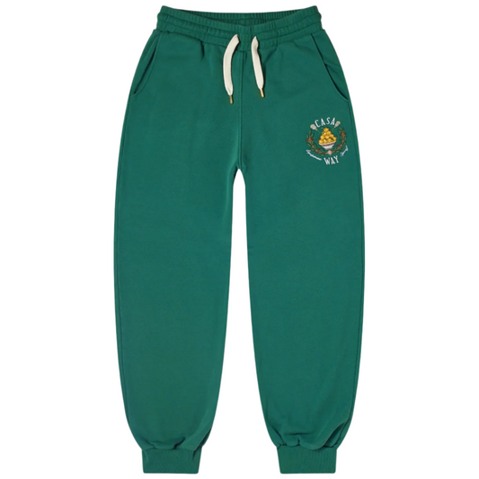 Casablanca Casa Way Embroidered Sweat Pants Green Small