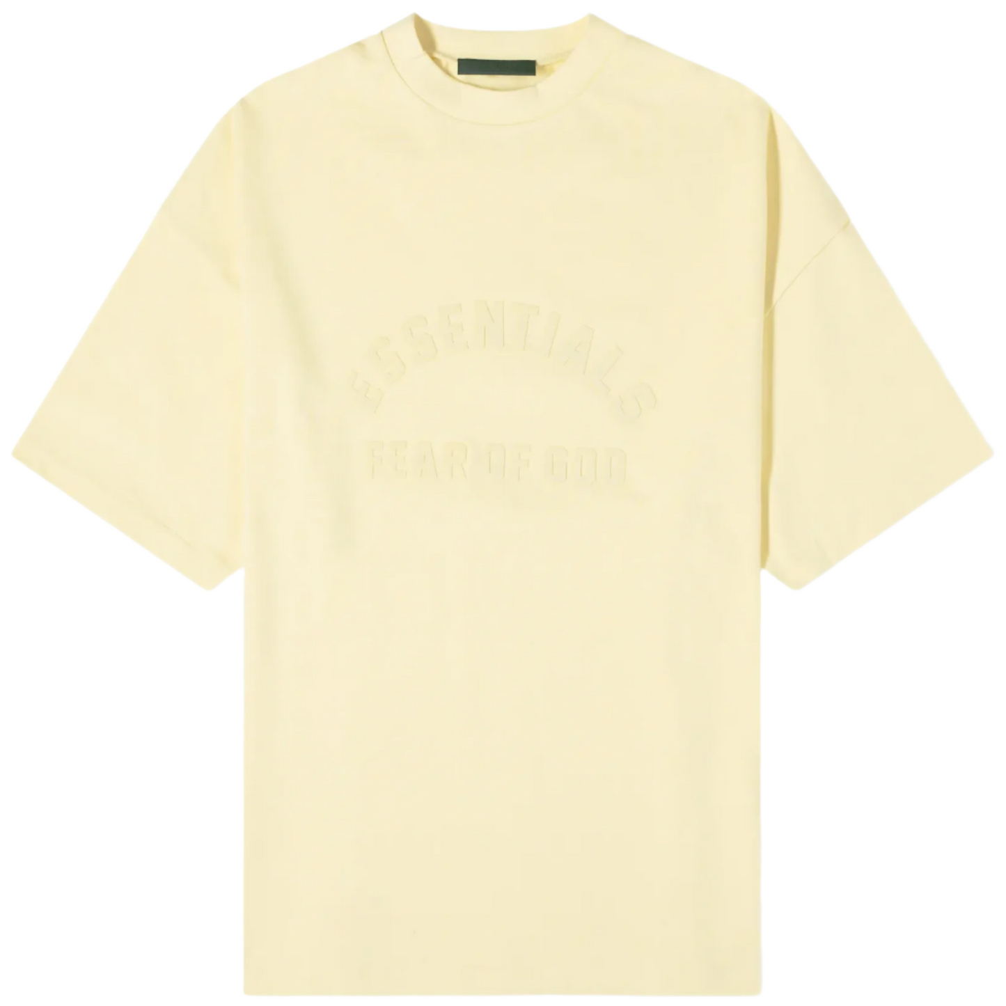 Fear of God ESSENTIALS Spring Printed Logo T-Shirt Garden Yellow Small