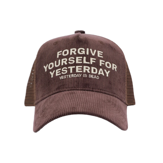 YESTERDAY IS DEAD  MANTRA CORDUROY TRUCKER MOCHA