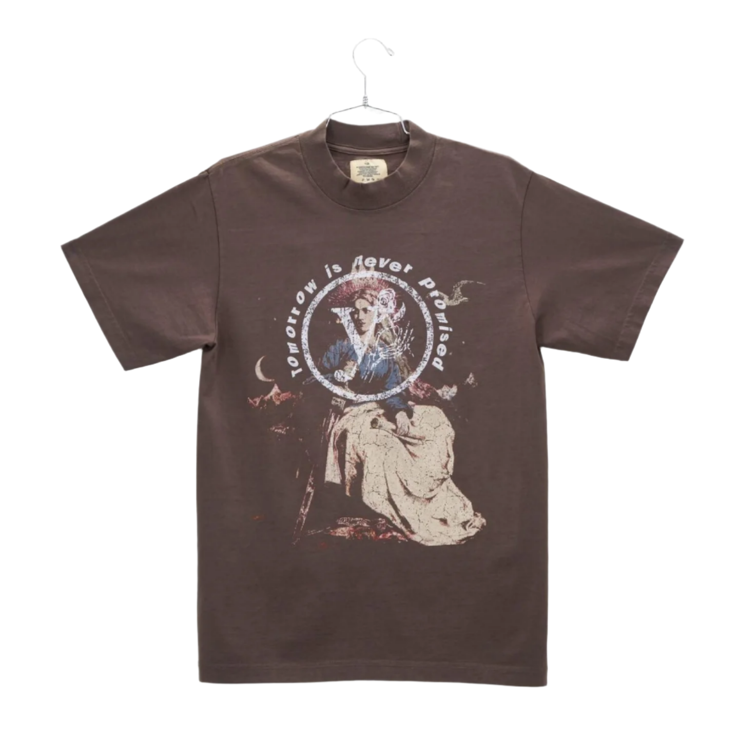 YESTERDAY IS DEAD OUR LADY TEE MOCHA