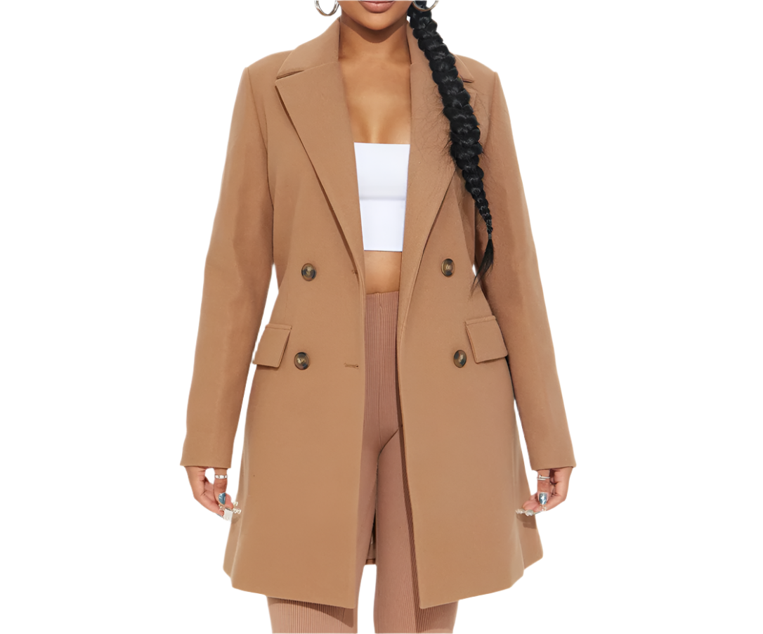 jone(s) Women's Kimmie Trench Coat Camel