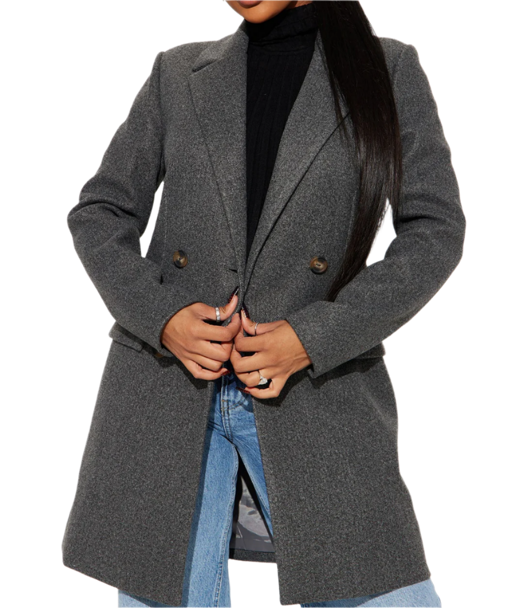 jone(s) Women's Kimmie Trench Coat Smoke