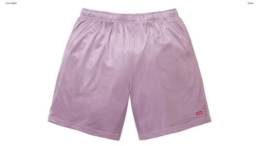 Supreme Small Box Baggy Mesh Short