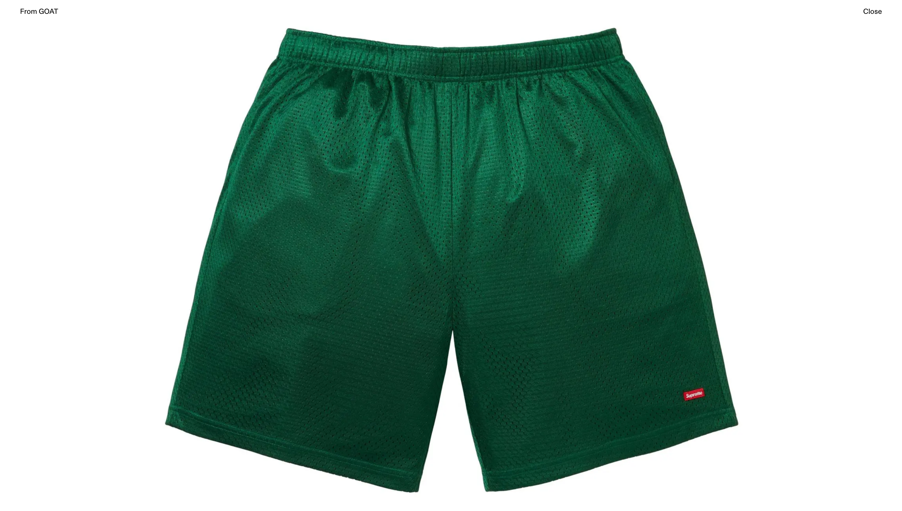 Supreme small box baggy mesh short Lサイズ Supreme Box Small 'Gold