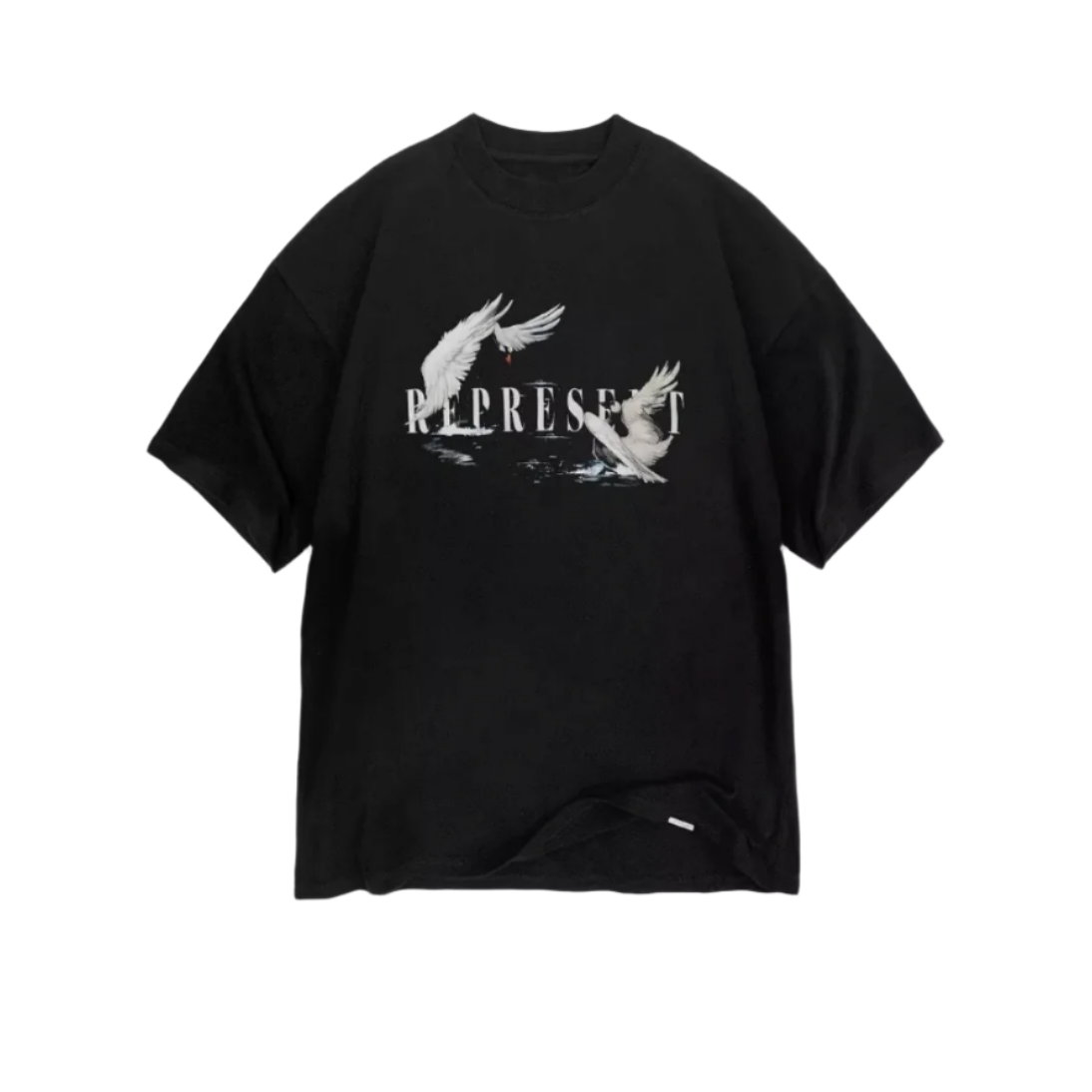 REPRESENT Swan printed cotton t-shirt