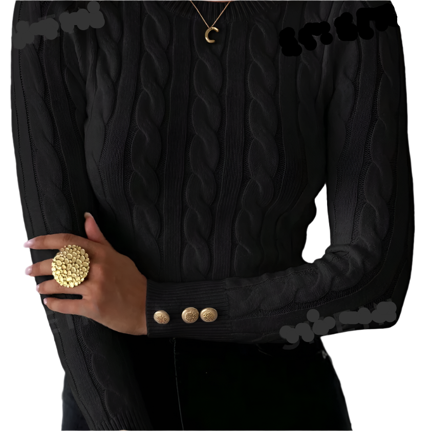 jone(s) Women's Cable Knit Fitted Sweater