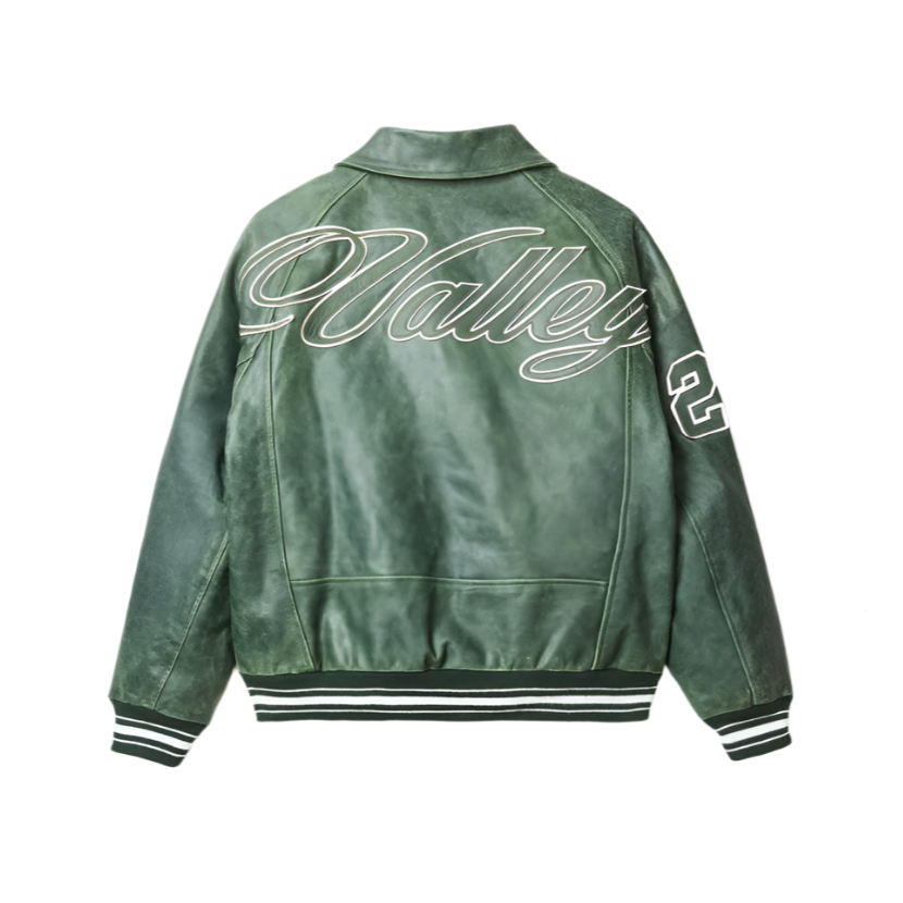Vale Forever OLIVE VALLEY LEATHER JACKET