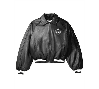 Vale Forever LEATHER COACH JACKET BLACK