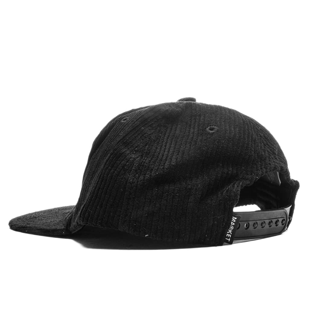 MARKET ULTIMATE 5-PANEL WASHED-BLACK OSFM