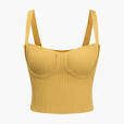 jone(s) Women Knit Backless Bustier Slip Tank Top