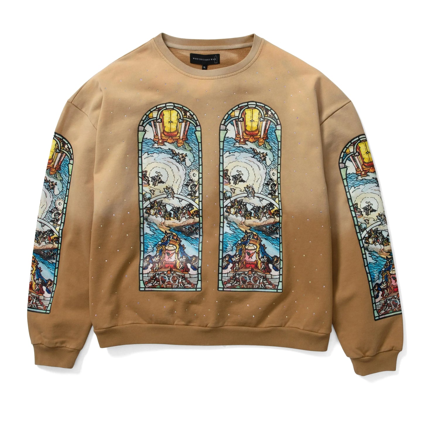 Who Decides War Chalice Crewneck Sweater Tan