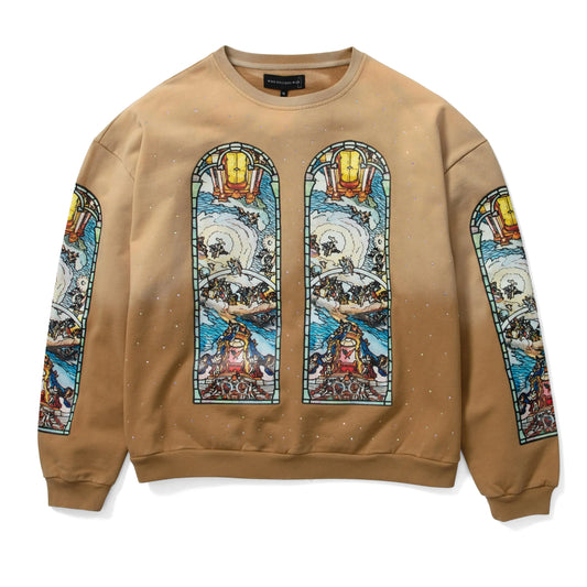 Who Decides War Chalice Crewneck Sweater Tan