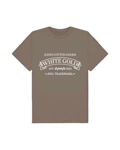 Jones White Gold Denim Goods Tee Taupe