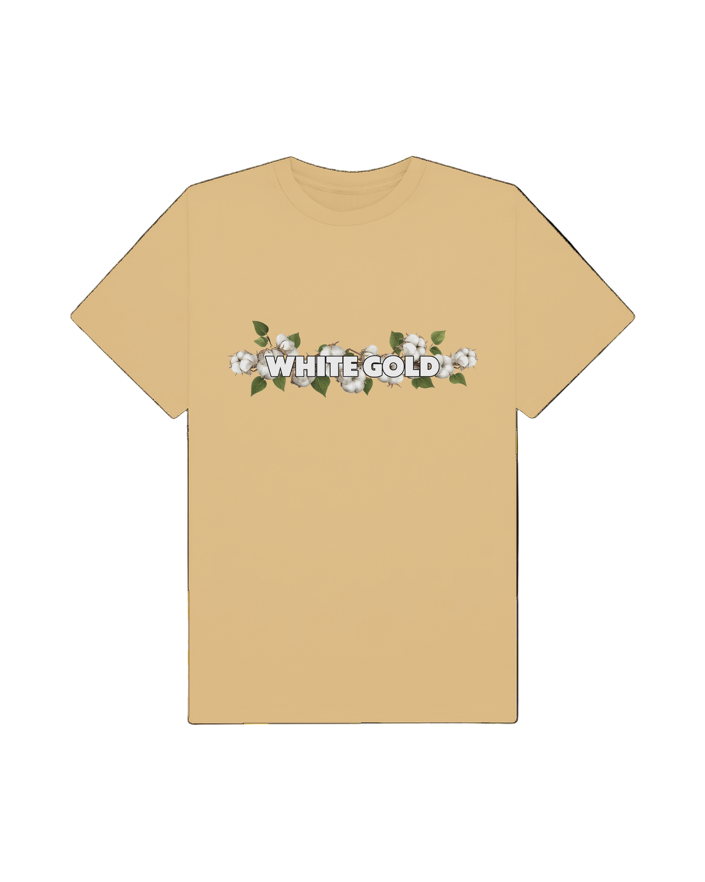 Jones White Gold Cotton Stem Tee Wheat