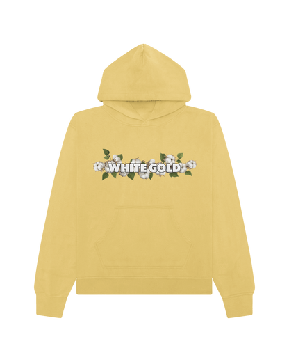 jone(s) White Gold Cotton Stems Logo Hoody Gold