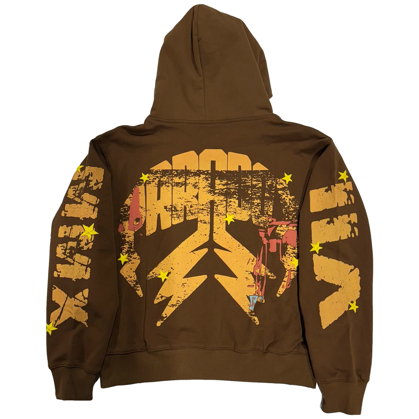 PARADOX IT'S TOO CROWDED ARC LOGO HOODY BROWN