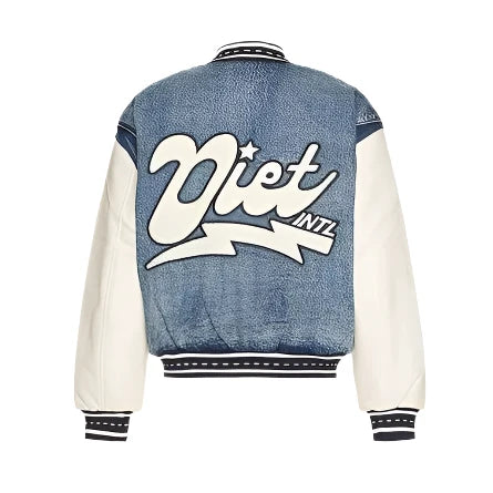 Diet Starts Monday Denim Bomber Blue