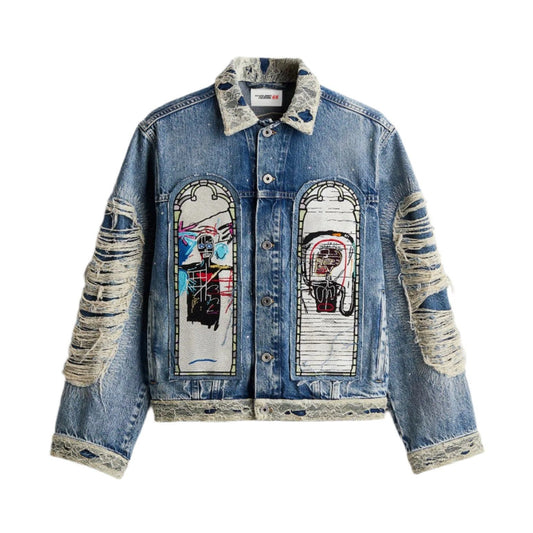 Who Decides War X Basquiat X H&M Regular Fit Denim Jacket