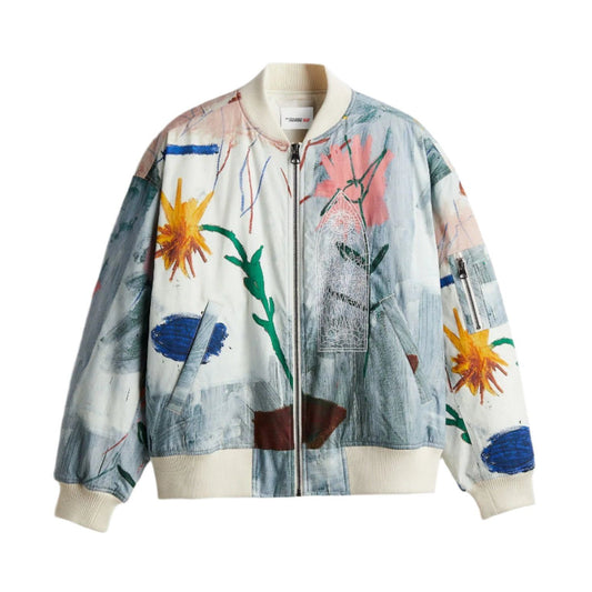 Who Decides War X Basquiat X H&M Loose Fit Bomber Jacket Medium