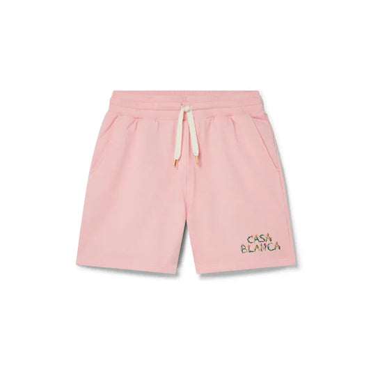 Casablanca L'Arche Fleurie Sweatshorts Pink Loopback