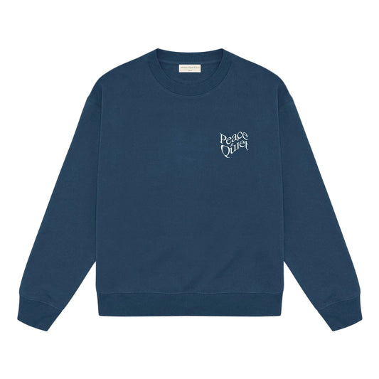 Museum of Peace & Quiet WARPED CREWNECK Navy