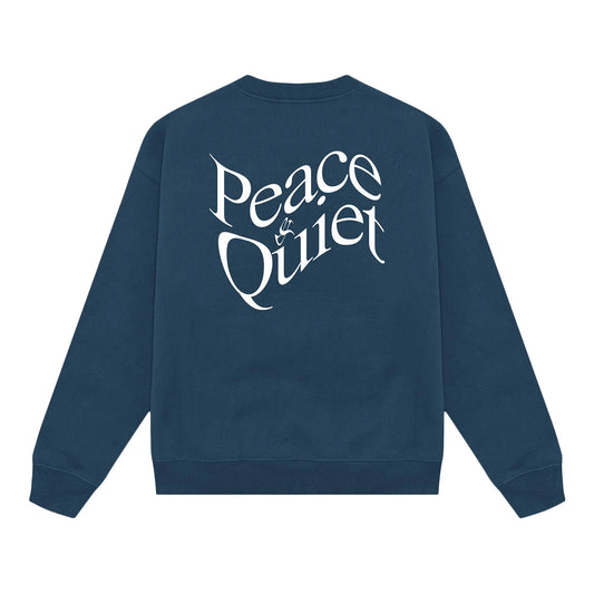 Museum of Peace & Quiet WARPED CREWNECK Navy