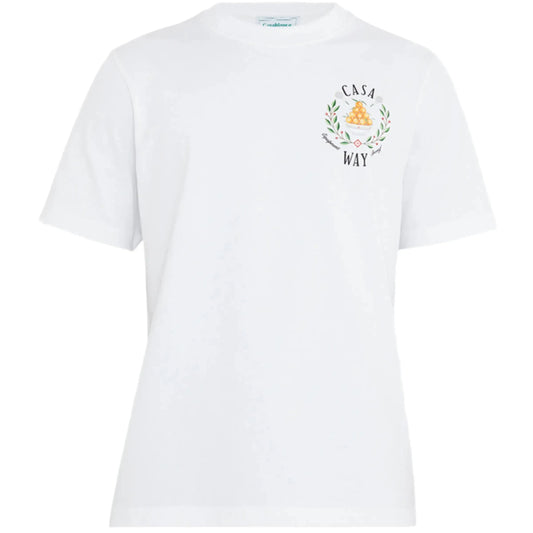 CASABLANCA Casa Way Printed Cotton t-shirt White