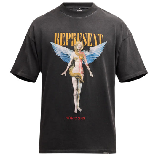 REPRESENT Reborn T-Shirt Aged Black